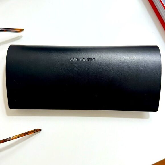 Saint Laurent Sunglasses Tortoise w/ Case - Picture 5 of 5